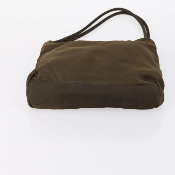 PRADA Hand Bag Nylon 2 Set Gray Brown Auth - Picture 7 of 16